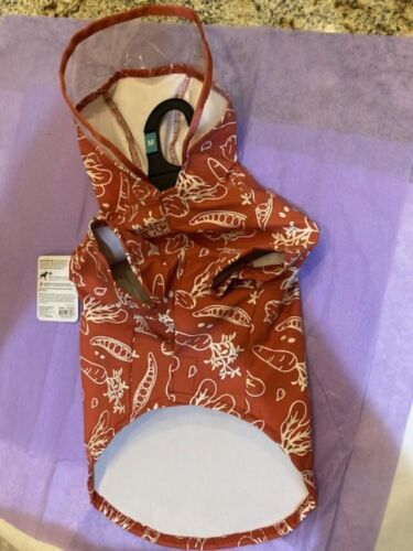 New Pet Dog Cat Raincoat Rain Jacket Coat Size M Medium 15-17" Recycled Material