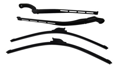 Für Audi A6 4B C5 Soft Flat Scheibenwischer + Wischerarm UMRÜST-SET Frontwischer