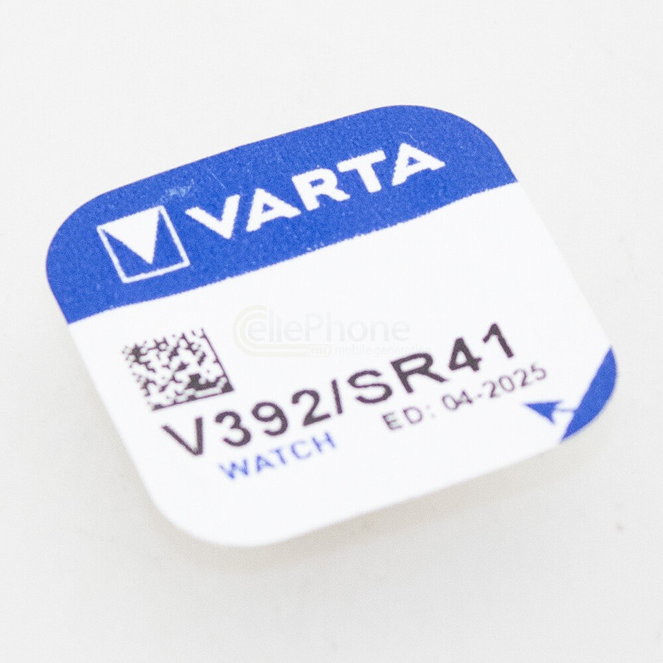 Batteria Bottone Varta V392 Batteria A Bottone Varta V392 / SR41W Da 1,55V - Per Orologi, Calcolatrici, Giocattoli (40 MAh) Batteria 1.55V Per Orologi - Foto 5