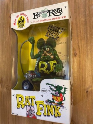 USED Rat Fink Ed Roth Big Daddy RAT FINK Skateboard Figure USED Rat Fink Ed Roth Big Daddy RAT FINK Skateboard Figure