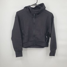 Old Navy Active Quarter Zip Dynamic Fleece Hoodie Kids Size Large NWT Black