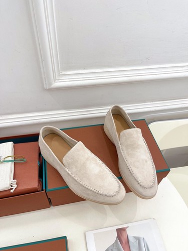 Mocasines sin cordones estilo italiano occidental para hombre mujer zapatos de cuero gamuza real nuevos - Imagen 31 de 44