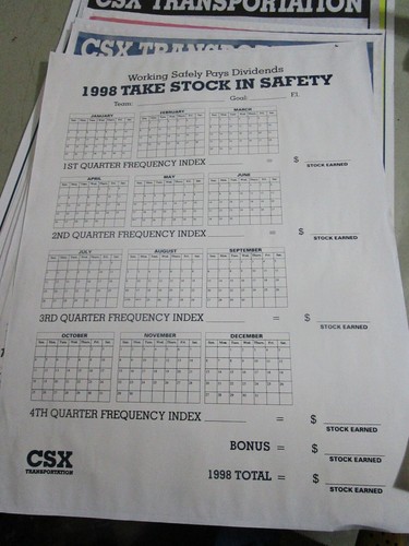 11 1990er Vintage CSX Transport Sicherheit Eisenbahn Wandbild Poster - Bild 4 von 11