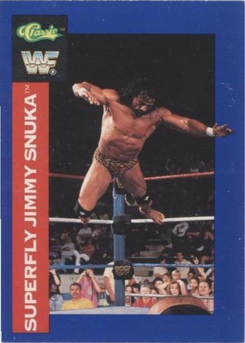 Superfly Jimmy Snuka 1991 Classic WWF Superstars Card #18 WWE