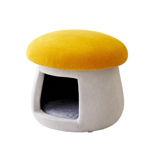 Cat House Bed Cave Soft Cushion Kitten Pet Mat Dog Puppy Basket Mushroom Nest - Picture 6 of 14