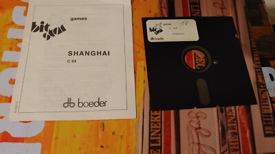 Shanghai (Activision 1987) Commodore 64 (Disk & Manual) works 8-bit classic game