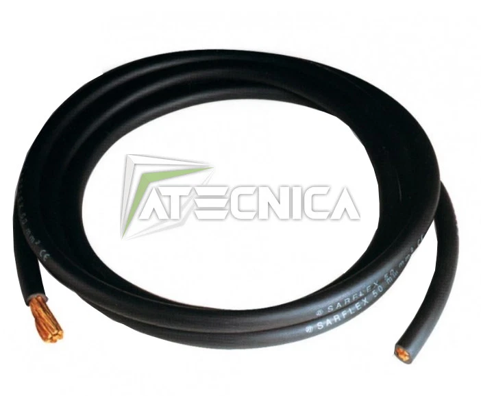 Cavo unipolare in rame 16 mmq rivestito in gomma morbida flessibile saldatura