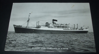 Echt Foto RP Postkarte Versand ELLERMAN LINES T.S.M.V CITY OF DURBAN Schiff