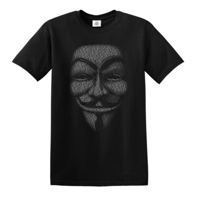 Anonymous T-Shirt V For Vendetta Maske Hemd Weihnachtsgeschenk T-Shirt