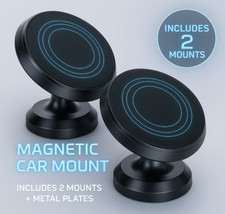 2x Iman Magnetico para Auto Coche Porta Telefono Celular Sujetador iPhone Galaxy