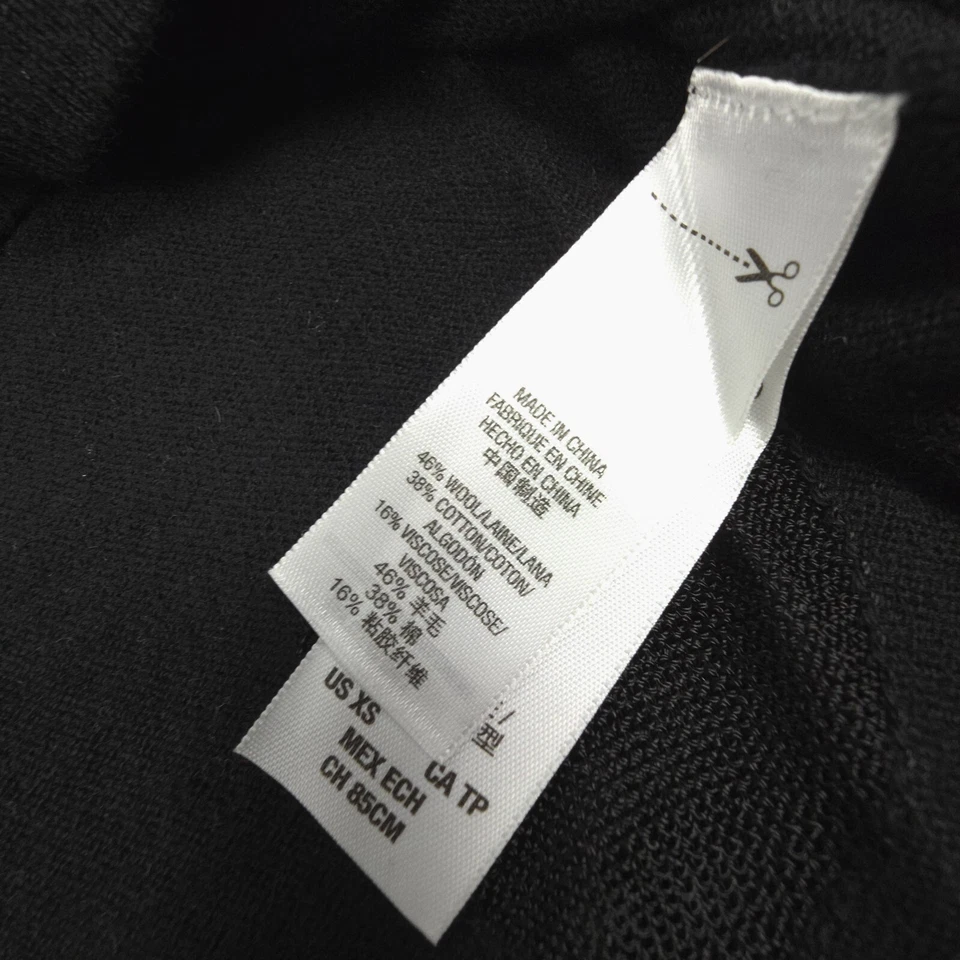 Jersey Juicy Couture para mujer XSMALL negro tejido lana manga larga suéter talla XS Foto 4 de 4