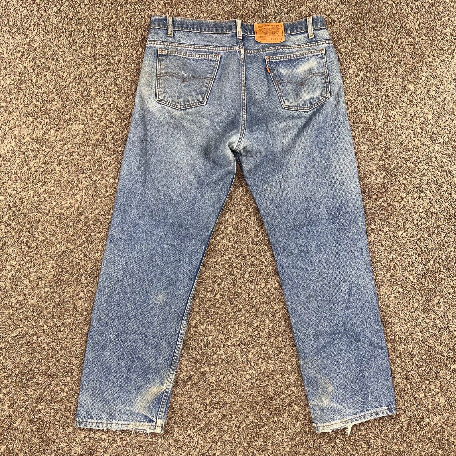 1990's Vintage Levi's 505 Size 38x30 Blue - image 4