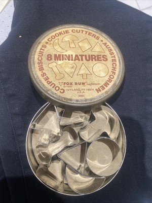 Vintage Ausstechformen 8 Miniatur Ausstechformen Mini Formen Vintage Backset