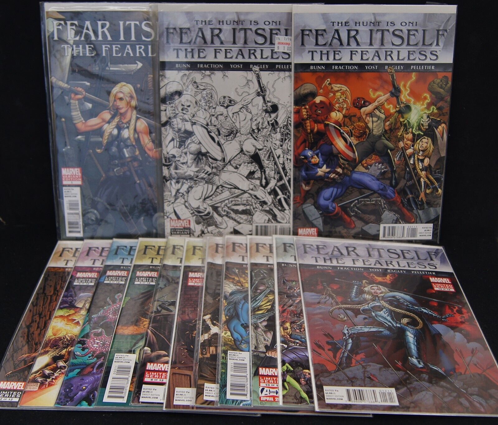 FEAR ITSELF - THE FEARLESS #1-12 Complete Run + 2 Issue 1 Variant Covers  MARVEL
