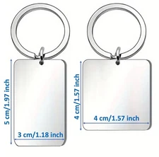 Customized Personalized Double-Sided Laser Engraved Key Chains Free Shipping USA