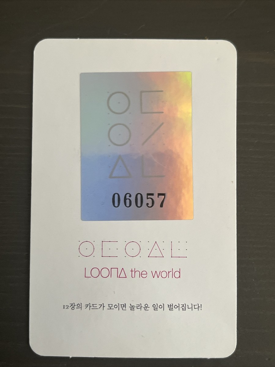 loona FCメッセージカード ヒジン loona FCメッセージカード ヒジン Hyunjin Loona Orbit Message