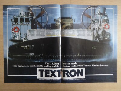 3/1988 PUB TEXTRON MARINE SYSTEM US-NAVY LANDING CRAFT AEROGLISSEUR LCAC AD
