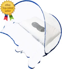 Portable Mosquito Head Net Foldable Pop-Up Travel Essentials Mosquito Net for Be