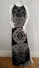 Paisley 10 Stretch Halter Neck Maxi Dress Boohoo Holiday Summer Festival Cruise