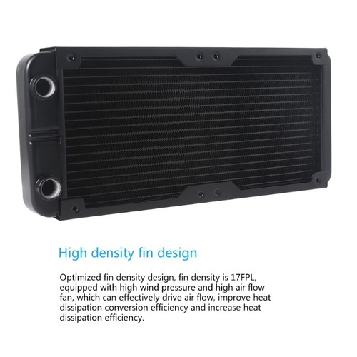 Pure Aluminum Radiator 18 Pipes Aluminum Heat Exchanger Liquid Cooling Heat Sink - Afbeelding 6 van 8