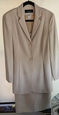 Jones of New York Sleeveless 2pc Dress Suit Jacket Beige Size 10 w/Tag