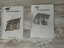 Beautiful Waterfall Rhinestone Hair Clip Choose Color
