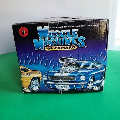 MUSCLE MACHINES 1:18 SCALE STARS & STRIPES--RED, WHITE & BLUE 1969 CAMARO - Picture 5 of 6