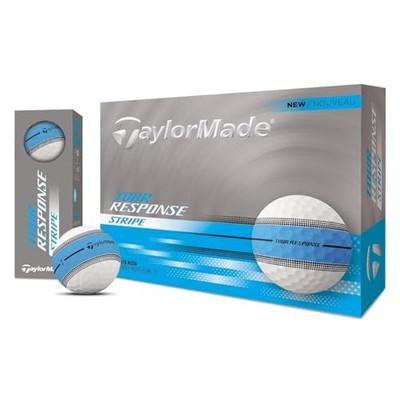 NEW TaylorMade 2025 Tour Response Stripe Golf Balls - Neon Blue