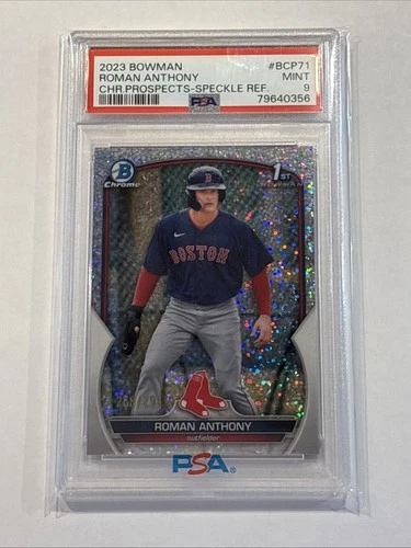 2023 Roman Anthony 1st Bowman Chrome Sparkle Refractor 268 /299 BCP-71 PSA 9🔥