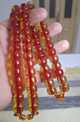 bacalite fire amber new faturan 10*13 mm orjinal necklace
