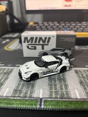 Mini GT LB-Silhouette Works GT Nissan 35GT-RR White #209 | eBay