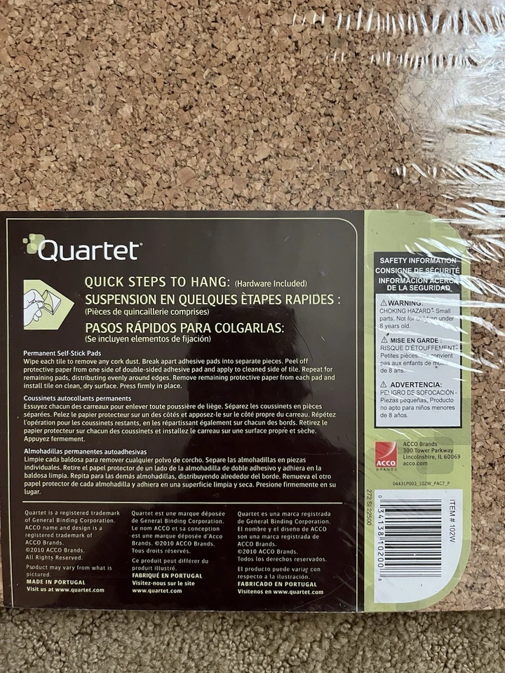 Quartet 12”x12” Cork Tiles Pack Of 4 - Image 4 of 4