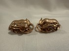 Trifari Vintage Crown  Peas in a Pod clip-on earrings — photo 7