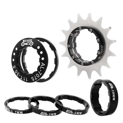 Bike Single Speed Conversion Kit Bicycle Single Speed Cassette Spacers Accessory - Picture 9 of 41