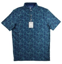 Hickey Freeman Mens Golf Polo Shirt S Performance Short Sleeve Regular Fit Navy