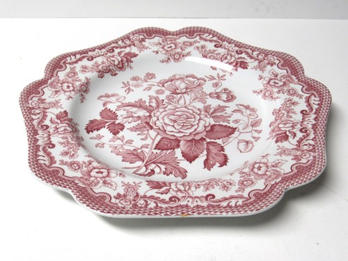 Spode Archive Collection 'BRITISH FLOWERS - ROSA' Porcelain 9-3/4" Plate - VGC