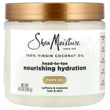 100 Extra Virgin Coconut Oil, Dry Skin Nourishing Hydration, Hair and Skin