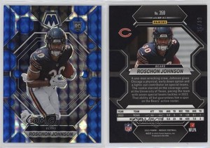 2023 Panini Mosaic Rookies Blue Mosaic Prizm /99 Roschon Johnson #359 Rookie RC