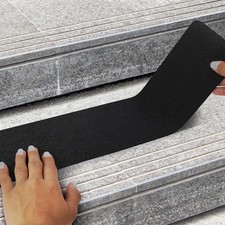 Black 6"x30" Pre-Cut Non-Slip Grip Tape for Safety and Traction