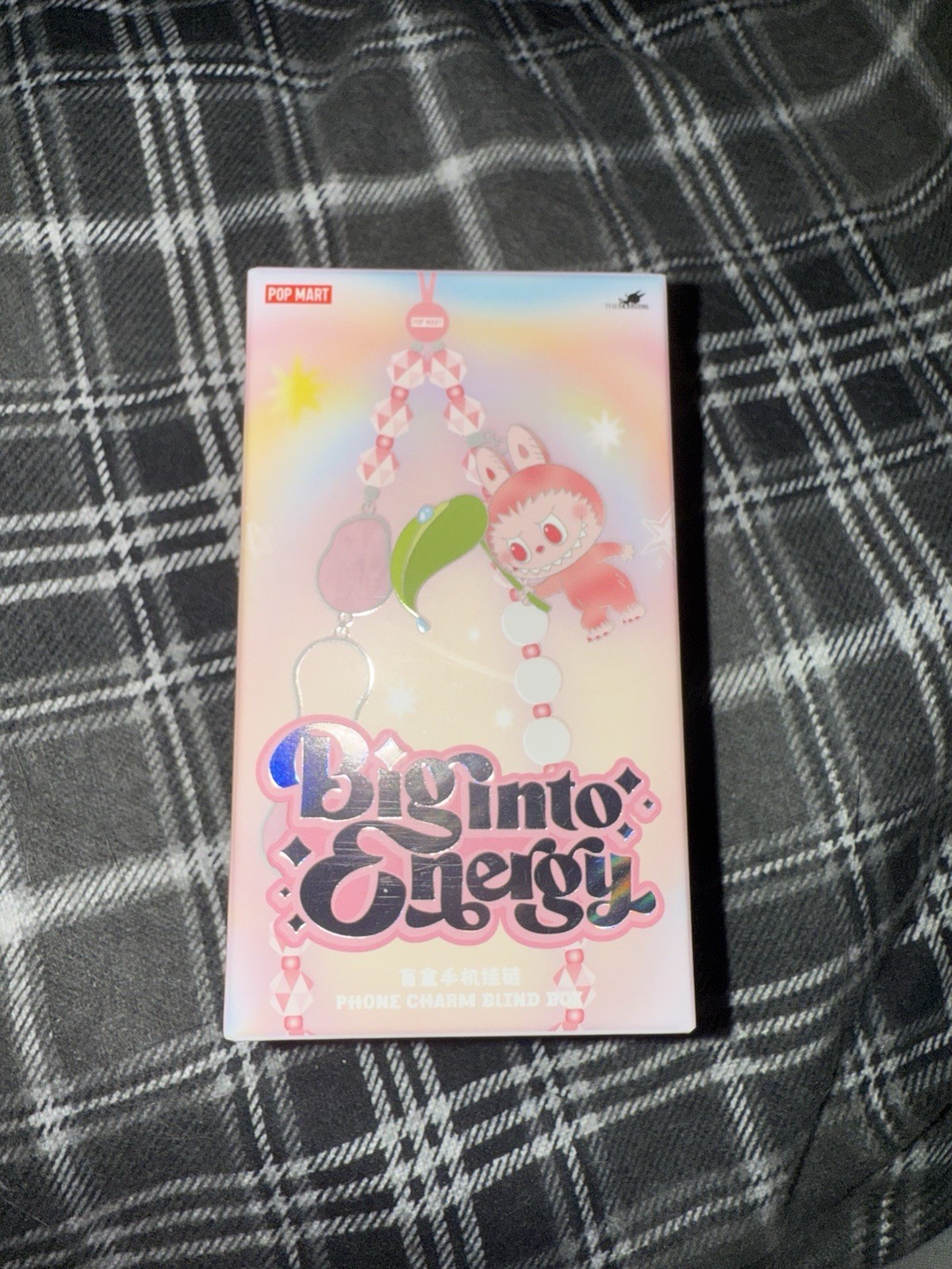 Labubu The Monsters Big Into Energy Series Phone Charm Blind Box,New Sealed-Luck