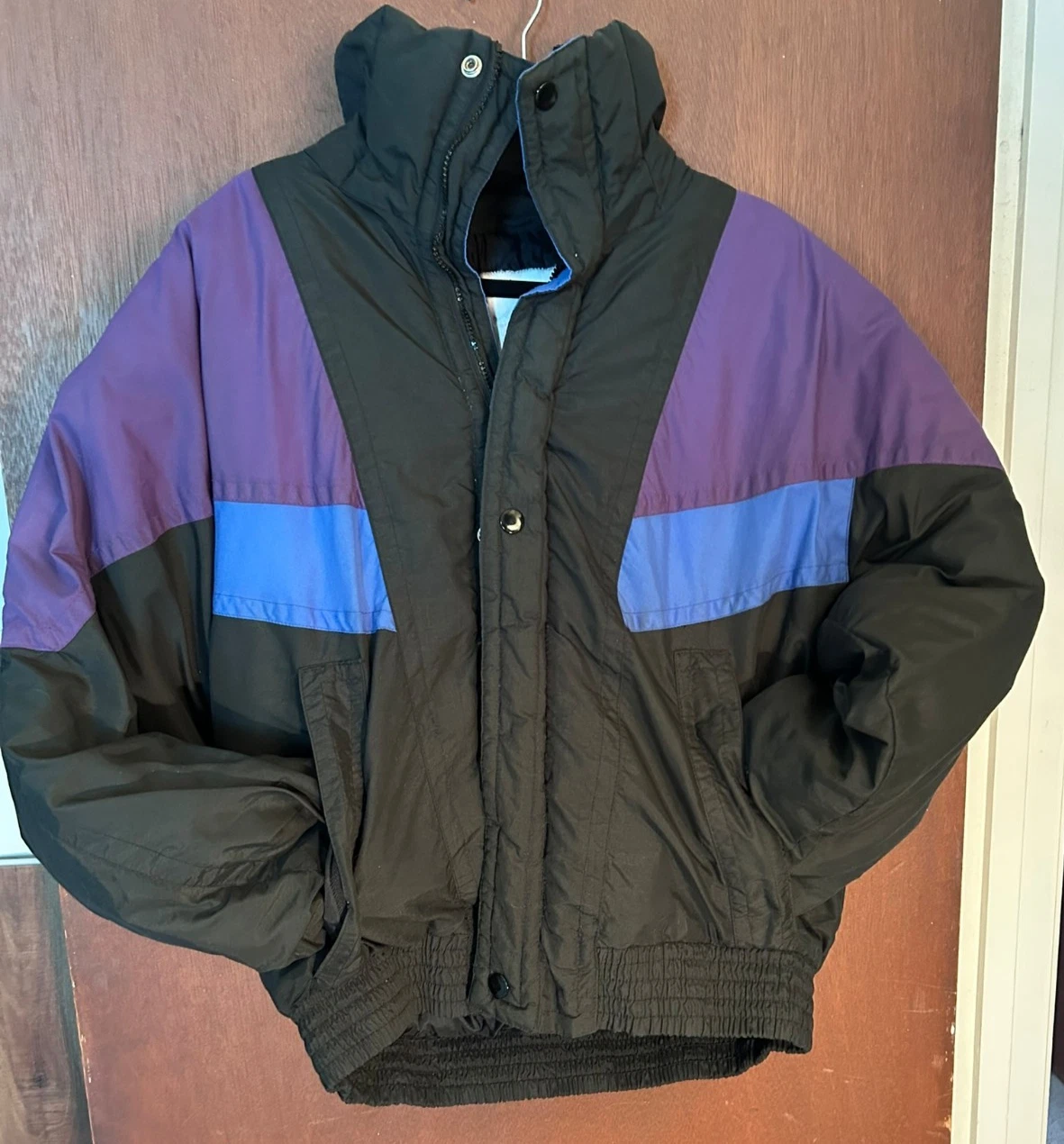 Vintage Steep Slopes Puffer Ski Jacket Retro 90s Black/Blue/Purple Men's M
Opens in a new window or 