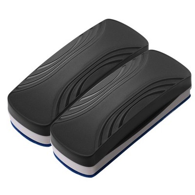 Glass Board Eraser, Magnetic Dry Erase, Whiteboard Cleaner, Office, 2 Pack
