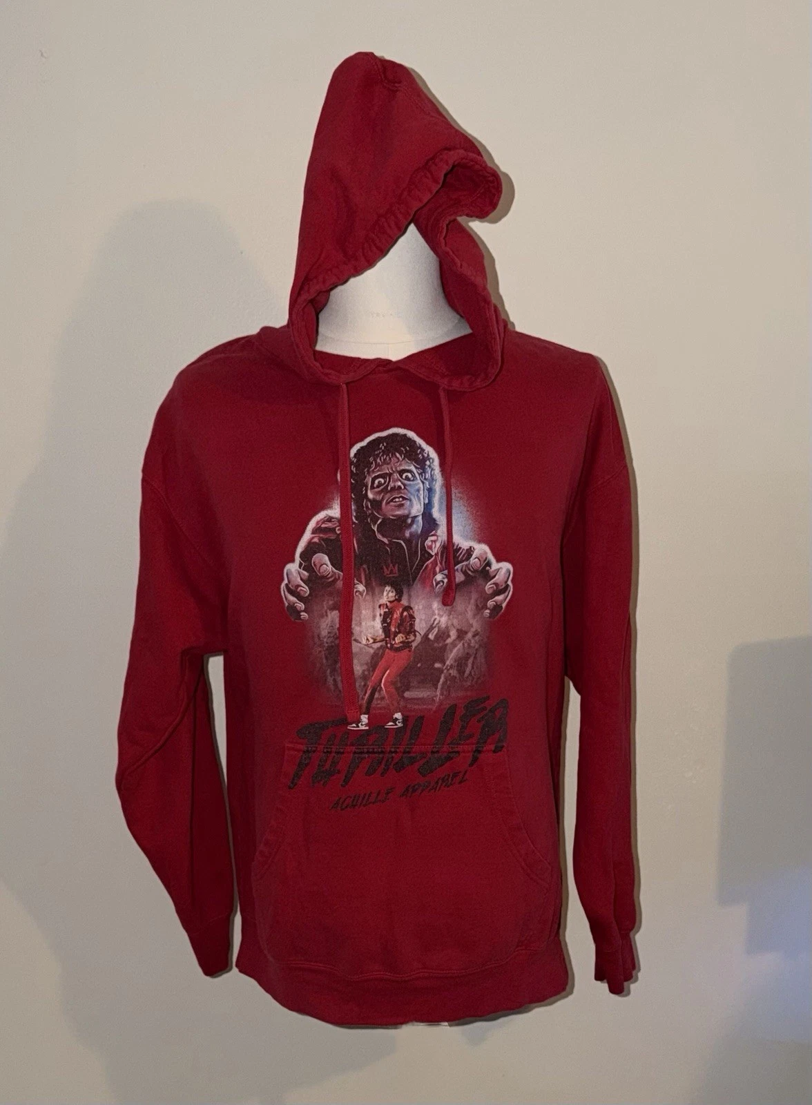 Achille Apparel Red Michael Jackson Thriller Pullover Hoodie Size XL