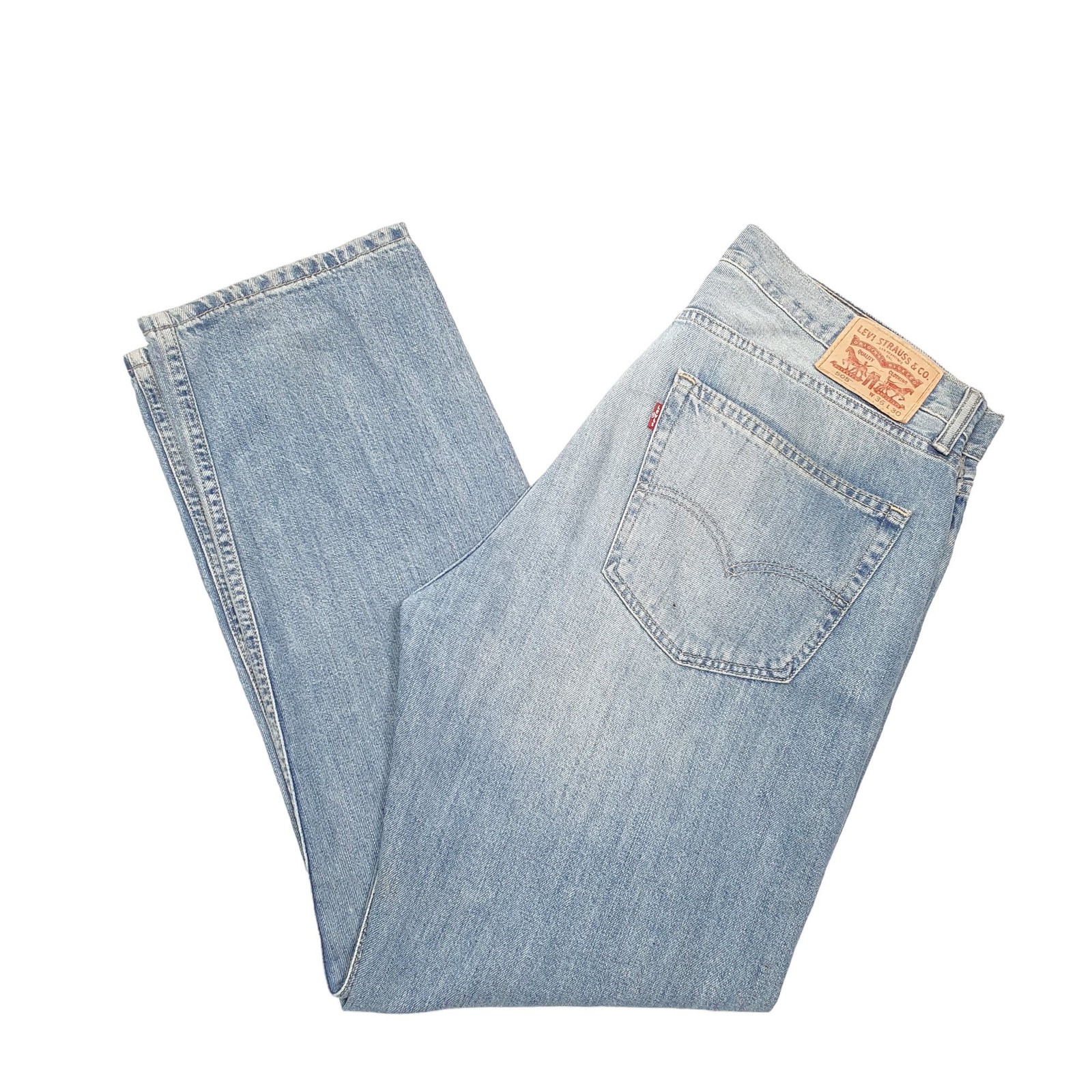 LEVIS 505 Jeans Regular Fit Blue Denim Trousers Mens W38 L30
