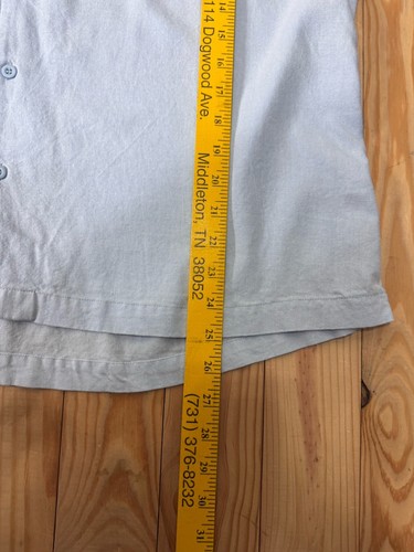 COOFANDY MEN'S BLUE SIZE XL CASUAL SHORT SLEEVE LINEN BLEND BEACH SHIRT - Picture 9 of 12