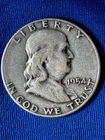 Franklin Half Dollar 1954-S 50C 90% Silver Circulated KM#195 San Francisco 221
