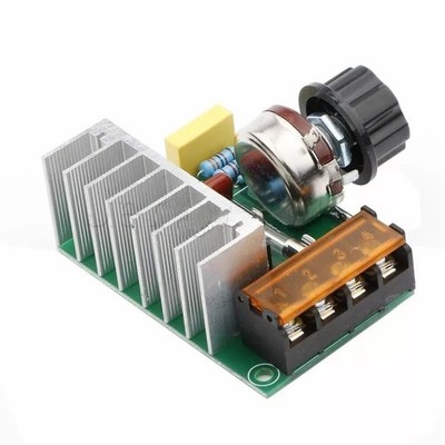 4000W 220V AC SCR Voltage Regulator Dimmer Thermostat Electric Motor Controller 