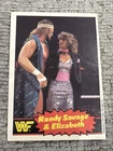 1985 O Pee Chee WWF #63 Randy Savage Miss Elizabeth Wrestling Card