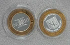 Lot of 2 Casino $10 Silver Strikes .600 per ounce of .999 each 1.20 ASW (A007)