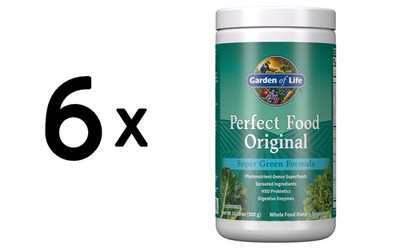 6 x Garden of Life Perfect Food Original - 300g (805,53 EUR/kg)